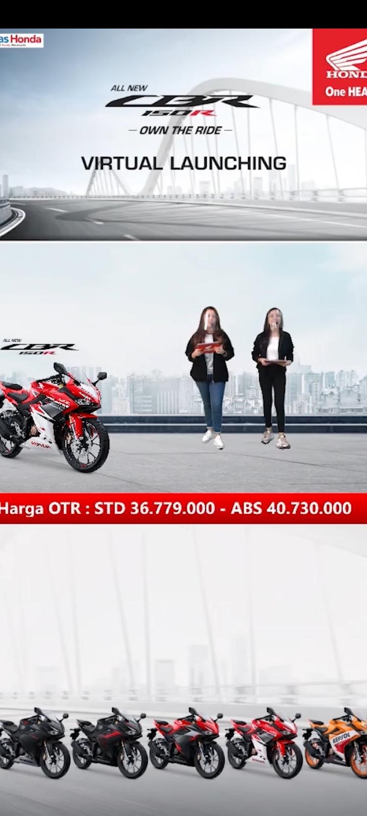 Tunas Honda Hadirkan All New Honda CBR 150R di Lampung Secara Virtual 