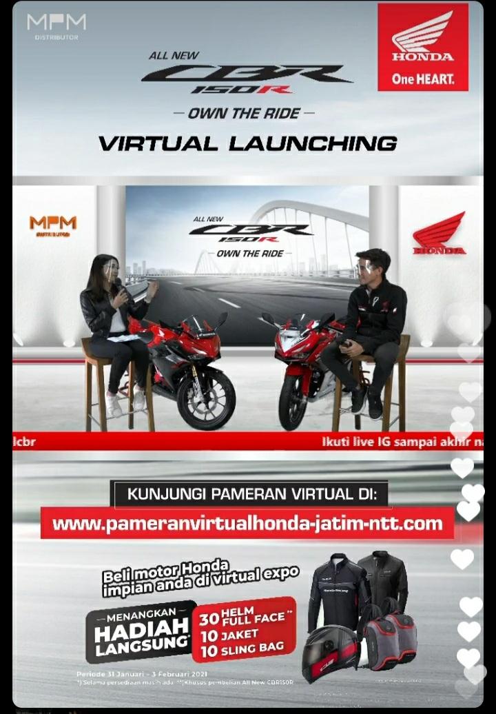 Ada Garry Salim Cak di Virtual Launching All New Honda CBR 150R