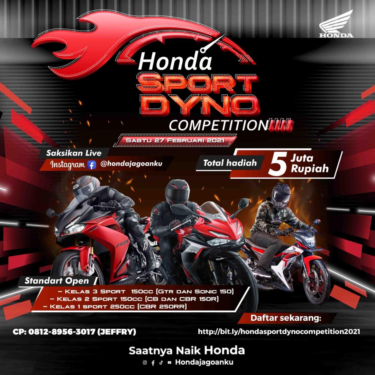 Digelar Sabtu Ini, Honda Sport Dyno Competition Siap Adu Performa Motor Para Rider