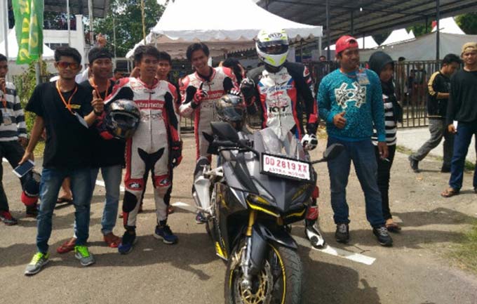 Komunitas Honda Makassar Uji All New Honda CBR250RR di Sirkuit Puncak Mario Sidrap